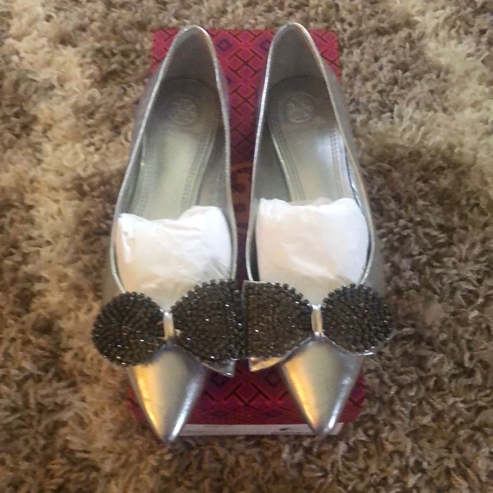 Tory Burch Rosalind Embellished Ballet Flat size 7.5